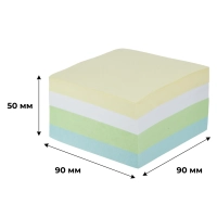 Блок для записей Attache Economy проклеен.куб 9x9x5см цвет. с белым 65-80 г