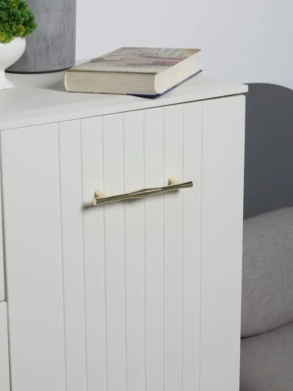 Ручка-скоба CAPPIO Лабиринт, цинк, м/о 128 мм, цвет золото