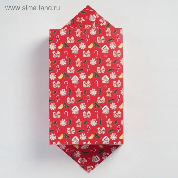 Коробка - конфета подарочная новогодняя складная «С Новым годом!», 14 х 22 х 8 см, Новый год Коробка - конфета подарочная новогодняя складная «С Новым годом!», 14 х 22 х 8 см, Новый год