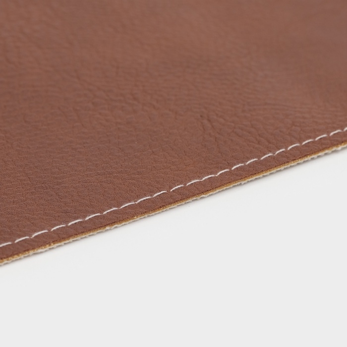 Дорожка на стол Magistro, двухсторонняя, экокожа, хлопок, 91,4×35,5 см, коричневая Дорожка на стол Magistro, двухсторонняя, экокожа, хлопок, 91,4×35,5 см, коричневая