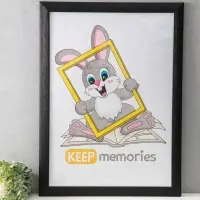 Фоторамка для фото 50&times;70 см Keep memories Luxe Elegance, пластик, чёрный, (пластиковый экран)