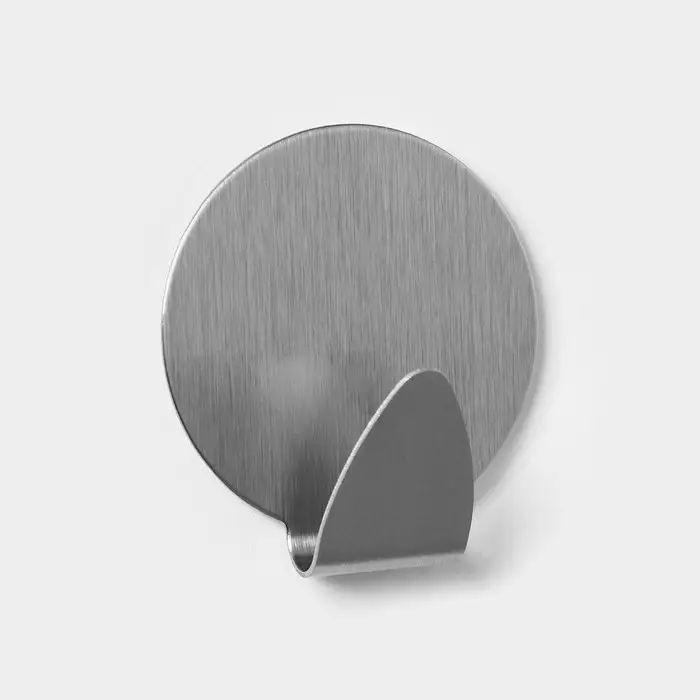 Крючки самоклеящиеся SAVANNA «Круг», 2 шт., металл, 3.7×3.5×1.5 см, хромированные