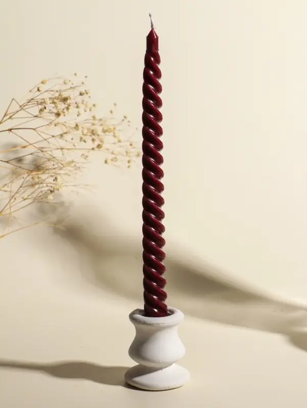 Набор свечей витых, 2х25 см, 4 шт, палитра бордового 25,5х8,8х2,4 см Набор свечей витых, 2х25 см, 4 шт, палитра бордового 25,5х8,8х2,4 см