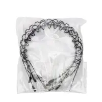 Ободок для волос "Амелия" (набор 5 шт) геометрия, чёрный