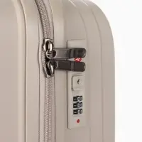 Чемодан на колёсах, 20", кодовый замок, 36&times;20&times;54 см, светло-бежевый