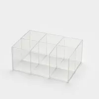 Подставка для ручек и карандашей 6 ячеек, 16&times;11&times;7 см, оргстекло 1.8 мм