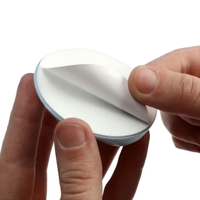 Ручка самоклеящаяся, голубой цвет, 4 шт. в наборе, d=65 мм