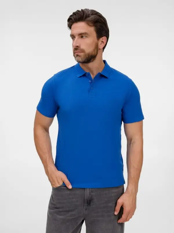 Рубашка поло унисекс Tervise, ярко-синяя, размер S