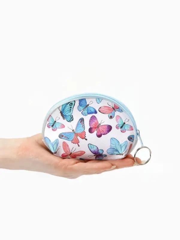 Кошелёк-монетница на молнии, 12&times;3.5&times;8.5 см, МИКС