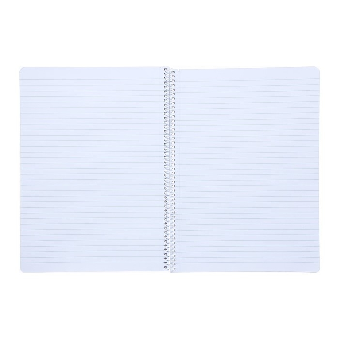 Тетрадь A4, 96 листов в линейку на гребне "Студенту синяя", обложка мелованный картон, матовая ламинация, тиснение, блок 60 г/м2