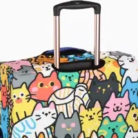 Чехол для чемодана &laquo;Котики&raquo;, 28", разноцветный