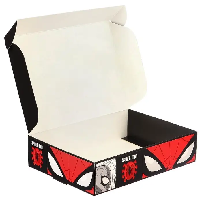 Подарочная коробка, складная, 21х15х5 см, Человек-паук Подарочная коробка, складная, 21х15х5 см, Человек-паук