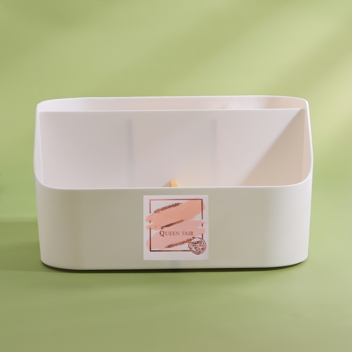 Органайзер для хранения &laquo;BAMBOO&raquo;, 5 секций, передвижные секции, 18,5 &times; 11,5 &times; 10,6 см, цвет белый