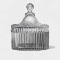 Сахарница Доляна &laquo;Царская&raquo;, 250 мл, 10.5&times;13 см, стекло, серая