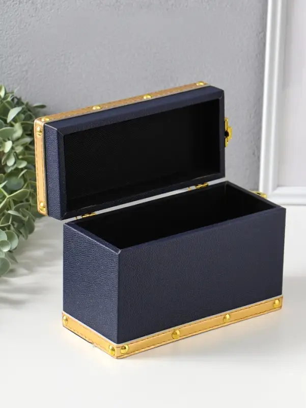 Шкатулка дерево "Синий туман" 20х9х14 см