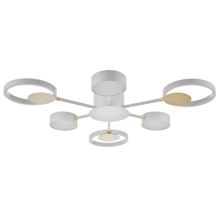 Люстра с ПДУ 2301/6WT LED 120Вт 3000-6000К белый 75х75х8 см BayerLux