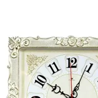 Часы настенные интерьерные &laquo;Барака&raquo;, бесшумные, плавный ход, 38&times;38 см, белые, золотистые