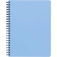 Бизнес-тетрадь А5,96л,кл,спир,пластик,тон.бл. Attache Bright colours Голуб