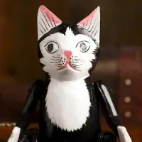 Сувенир "Кошка" висячие лапки, дерево 4,5х9х25 см