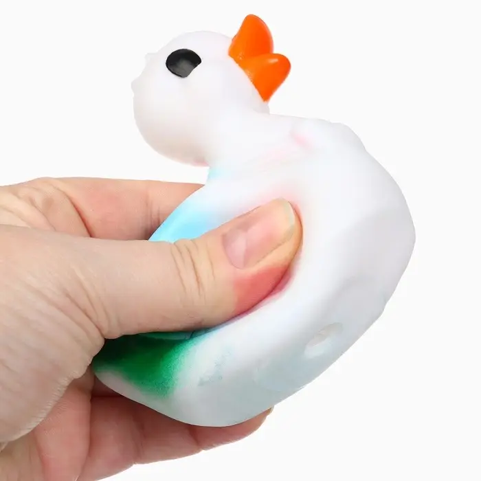 Резиновая игрушка для ванны Крошка Я &laquo;Лебедь&raquo;, 8 см, с пищалкой