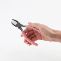 Плоскогубцы с нейлоновыми насадками, для рукоделия, 14&times;6.5 см, цвет серебряный/розовый