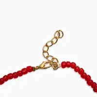 Колье из бисера &laquo;Вишня&raquo;, 40 см, красное в золоте