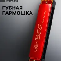 Губная гармошка, хроматическая, 16 отверстий, МИКС