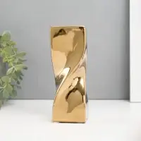 Подсвечник на 1 свечу &laquo;Изгиб&raquo;, d=3.5 см, золото, 6.5&times;6.5&times;17.5 см