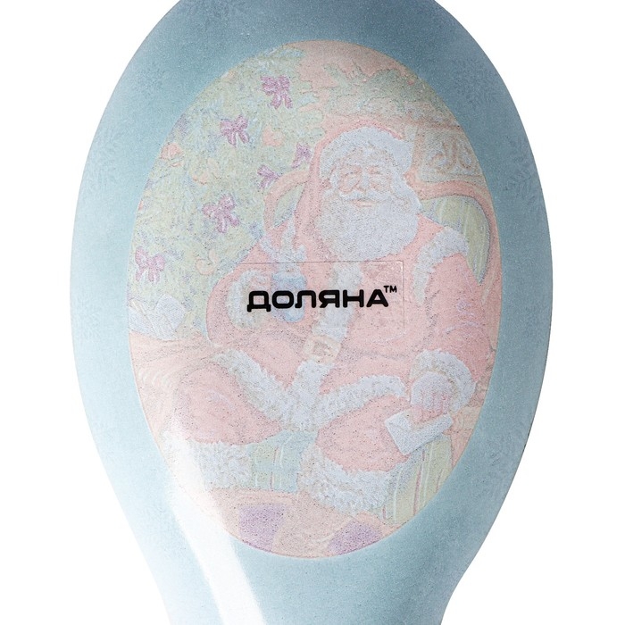 Подставка стеклянная под ложку Доляна «Счастливый Санта», 21×7,5 см, цвет зелёный Подставка стеклянная под ложку Доляна «Счастливый Санта», 21×7,5 см, цвет зелёный