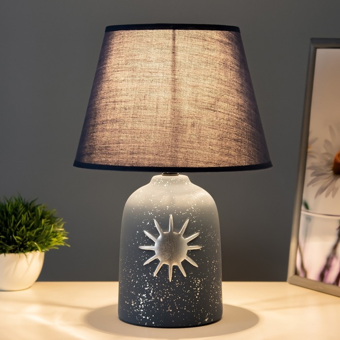 Настольная лампа Настольная лампа "Мирель" Е14 40Вт синий 22,5х22,5х34 см RISALUX