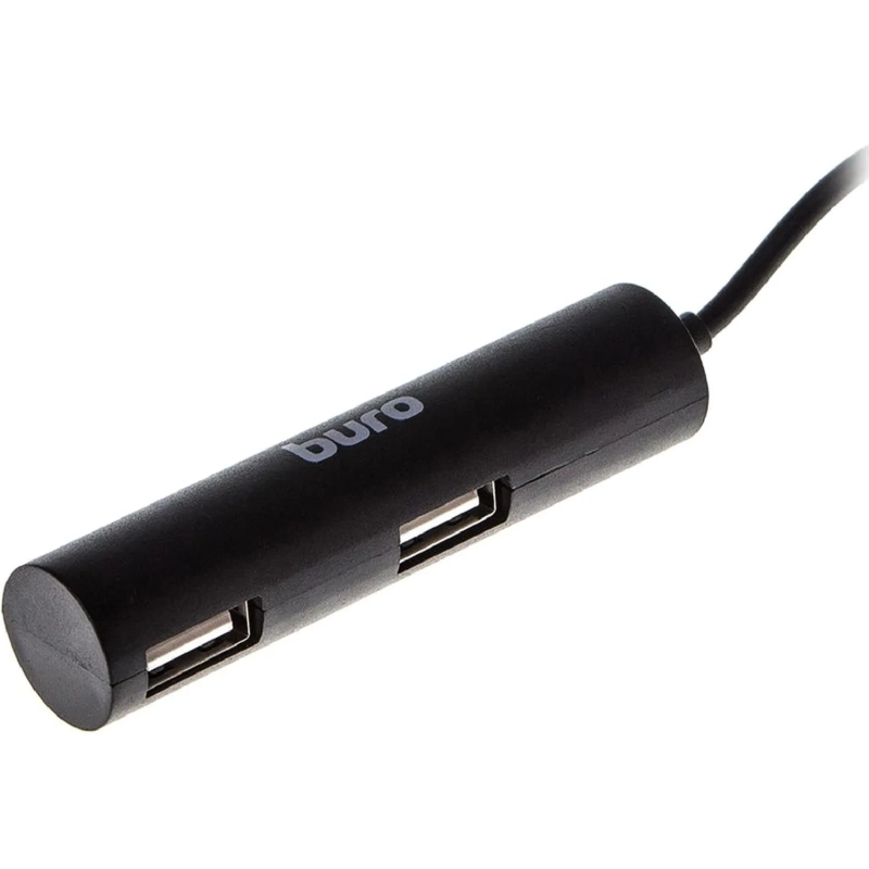 Разветвитель USB 2.0 Buro BU-HUB4-0.5R-U2.0 4порт. черный