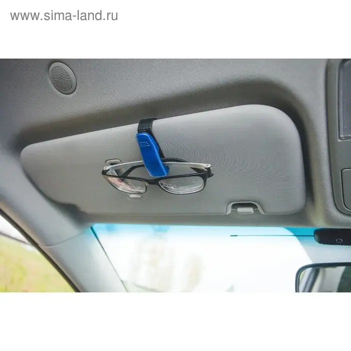 Держатель для очков TORSO, зажим, синий Держатель для очков TORSO, зажим, синий