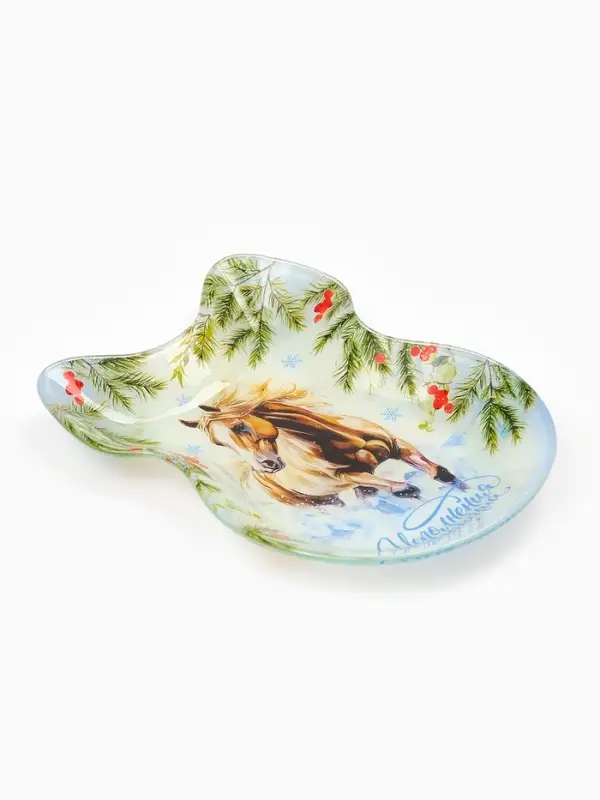 Тарелка в форме банта Тарелка в форме банта "Исполнения желаний", 13,5х18 см