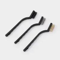 Набор щёток Доляна, 3 шт., латунная, стальная, нейлоновая