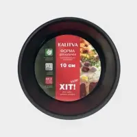 Форма для куличей, d=10 см, антипригарное покрытие, без крышки, бордовая