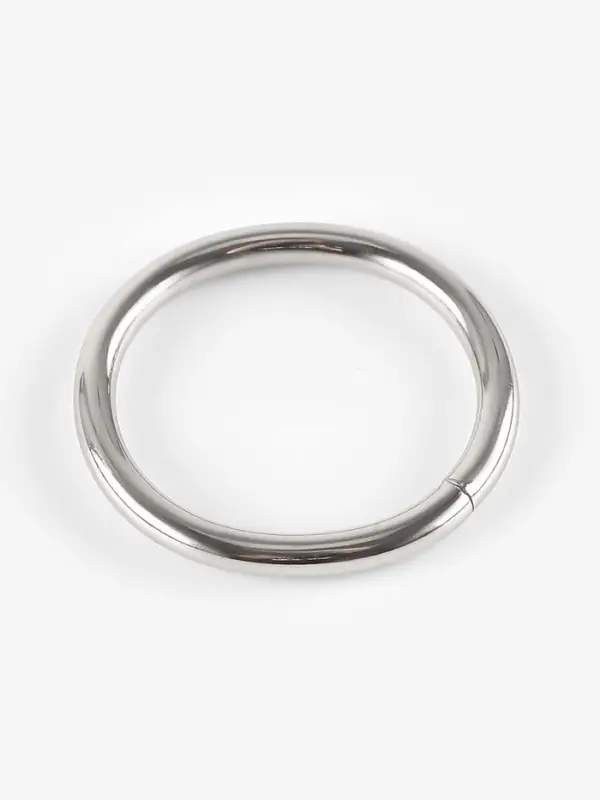 Кольцо для сумок, 10 шт., d=2.5/3.1 см, s=3.0 мм, цвет серебряный