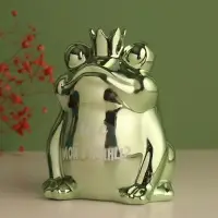 Копилка для денег &laquo;Зелёная лягушка: Где мой принц?&raquo;, керамика, 12&times;10.5&times;15 см