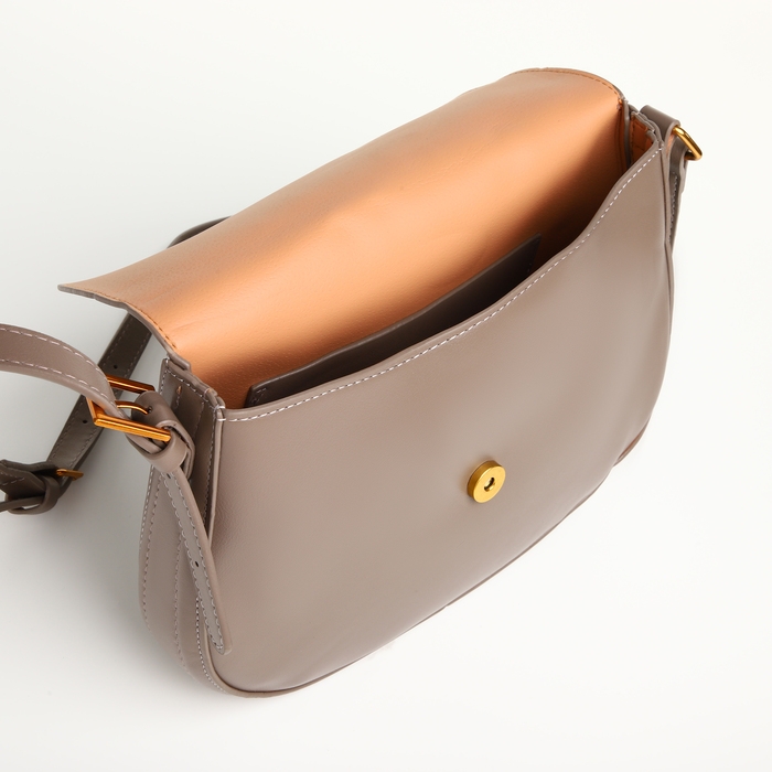 Сумка женская на клапане TEXTURA, средний размер, цвет серый Сумка женская на клапане TEXTURA, средний размер, цвет серый