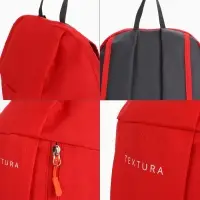 Рюкзак спортивный TEXTURA, на молнии, с карманом, размер 20&times;11&times;39 см, красный