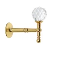 Крючок - держатель для штор на стену CAPPIO KS043, металлический, цвет золото, 2 шт