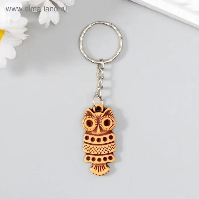 Брелок пластик под глину "Филин" 3,5х1,7 см