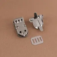 Застёжка для сумки, 2.5×3.1 см, цвет серебряный