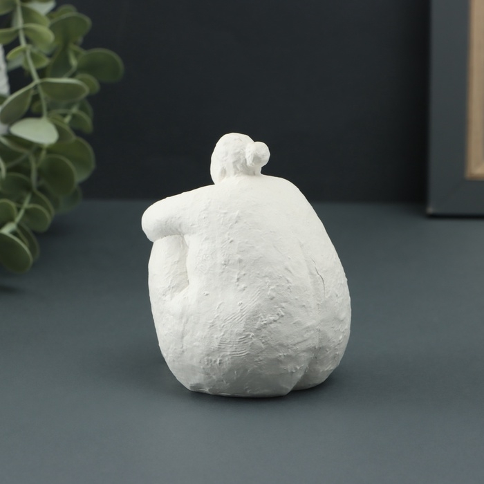 Фигура  Фигура "Дама" 10х7х10см, белая