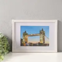 Фоторамка для фото 21х30 см, с паспарту 15х21 см, Lumo, белый