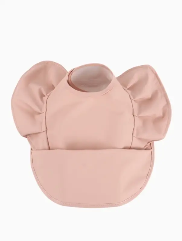 Нагрудник для кормления, непромокаемый с карманом, розовый M&B