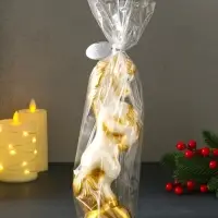 Свеча новогодняя "Конь на дыбах" белый 9х6,2х25,5 см