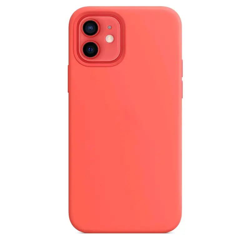 Чехол для iPhone 12/12 Pro Silicone Case 100% ORG Pink Citrus (MagSafe) c LOGO