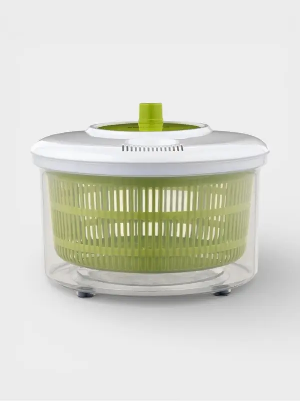 Центрифуга для сушки зелени Доляна Fresh cook, 3.7 л, пластик, белая, зелёная