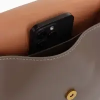 Сумка женская мессенджер TEXTURA на магните, с косметичкой, 28&times;4&times;20 см, серая