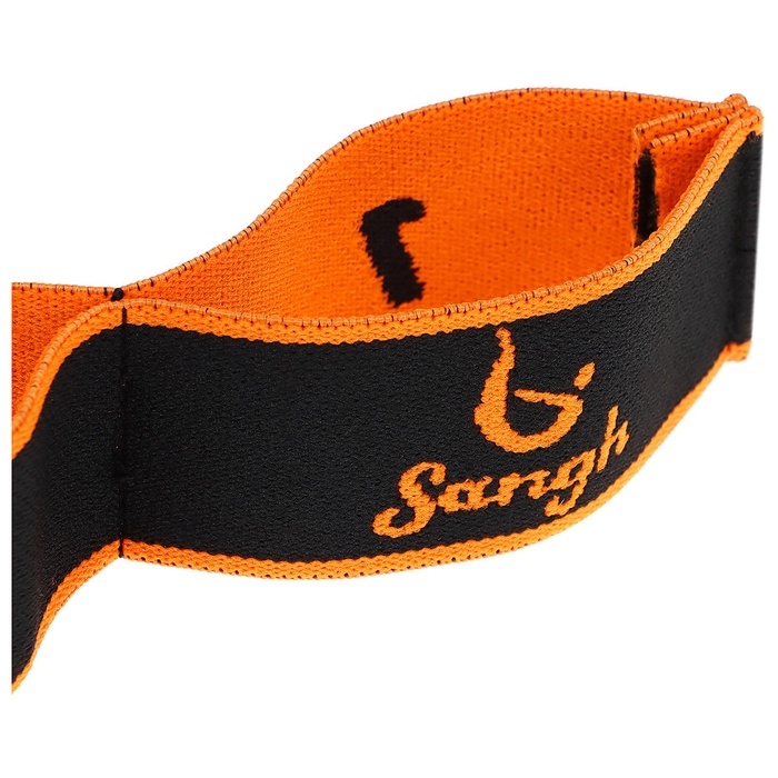 Эспандер-лента Sangh, эластичная, с захватами, 90х4 см, цвет оранжевый Эспандер-лента Sangh, эластичная, с захватами, 90х4 см, цвет оранжевый